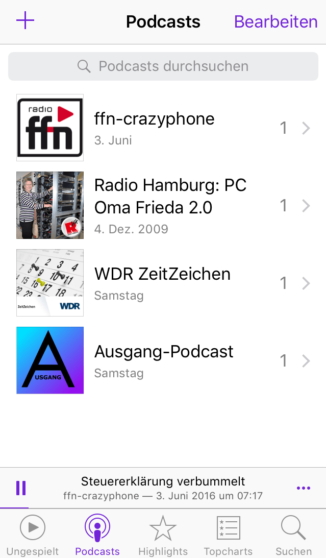 Podcast-Apps für iOS
