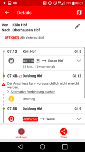 Der Streckenagent der Deutschen Bahn