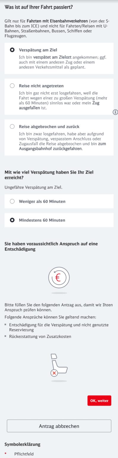 Bahn: Fahrgastrechte Formular per App im DB Navigator - Medienman