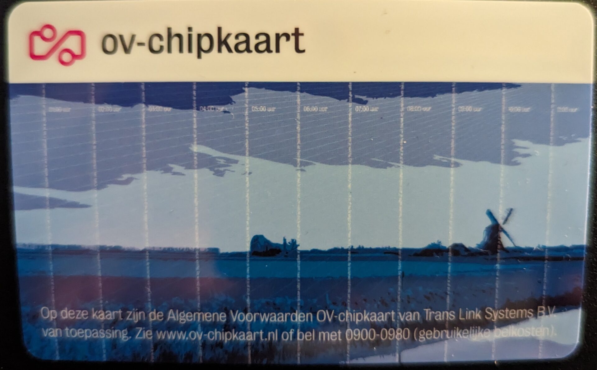 Ein Foto einer OV-Chipkaart